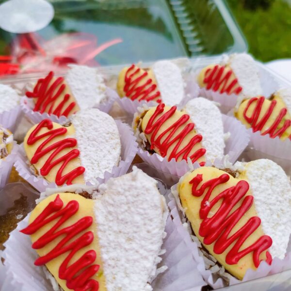 Alfajores en forma de corazón  